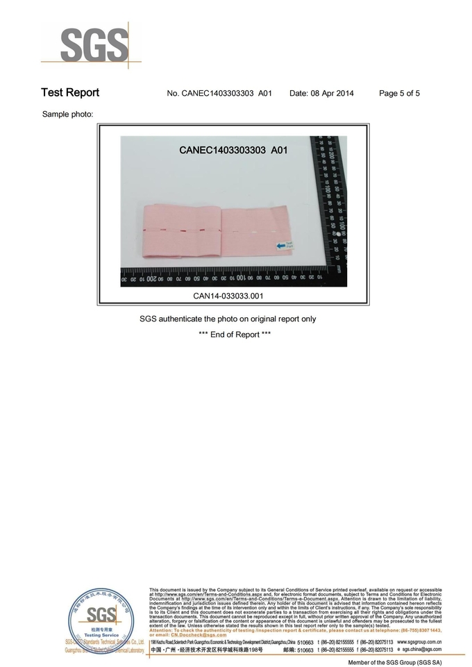 CER Diplom-Wegwerf-CTG Gurt ISO M2208A mit Knopfloch/fötalem Monitor-Gurt mit 60mm Breite 5