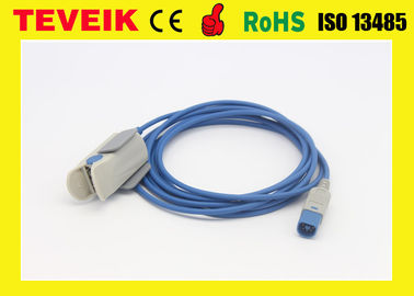 Medizinisches Kabel Spo2/erwachsener Sensor des Finger-Klipp-Spo2 mit 8pin Verbindungsstück, ISO13485