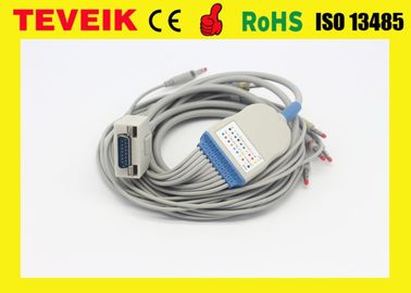 ECG-Kabel mit integrierten 10 Anschlussleitungen für Fukuda ICH EKG-Maschine