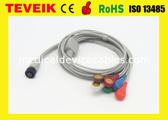 Medizinisches ECG Kabel GEs Holter Recorder-mit integrierten 5 Anschlussleitungen