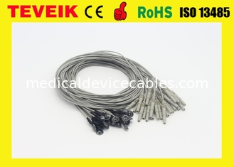 1m silberne Chlorverbindungs-überzogenes Kupfer-Elektroden-Kabel für EEG Maschine