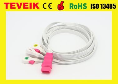 Kabel Teveik-Hersteller-Disposable Medical PVCs ECG für Patientenmonitor, 5 Führungen