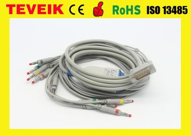Reihe EKG Kabel Iec-Standard der Bananen-4,0 M3703C PLPS einteiliger