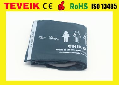 Fabrikpreis GE-Blutdruckmanschette für Kind, Stulpe des Doppelschlauch-NIBP, Nylon, 18cm-26cm