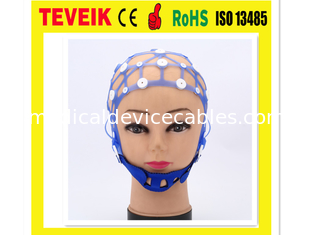 Medizinische trennende Neurofeedback-Silikon EEG Elektroden-Kappe, 20 Führungs-Schalen-Elektrode EEG Hut
