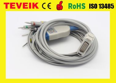 Führung Fukudas Denshi 10 EKG-Kabel, FX-7402, FX-4010 ECG Kabel mit Ohmwiderstand Iecs 4.7K DES LÄRM-3,0