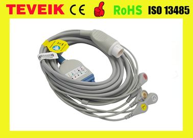 Kompatibles Führung ECG Einteilers 5 Mindray PM6000 Kabel mit Verschluss Iec für medizinische Verwendung