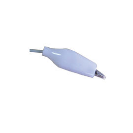 Sockel-Gewohnheits-Länge der Krankenhaus-Abgreifklemme-Elektrode Eeg-Kabel-weiße Abdeckungs-DIN1.5