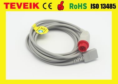 Kabel Kontron-Patientenmonitor PVCs IBP ringsum Pin 12 mit Verdienst-Adapter