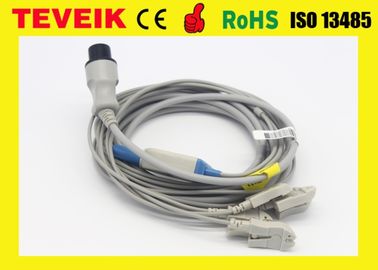 Medizinisches wiederverwendbares Kabel Mindray-Runden-6pin 5leads ECG für PM7000 Patientenmonitor, TPU-Materialien