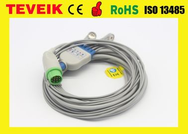 Shenzhen-Fabrik medizinisches Kabel Kontron 7135B Runden-12pin TPU ECG für Patientenmonitor