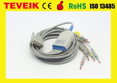 Kabel Nihon Kohden ECG für Leitungsdraht des Patientenmonitor-ECG-9320 ECG-9522P BR-911D der Bananen-AHA 40