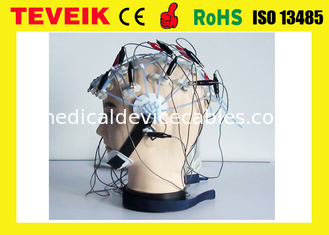 Fabrikpreis von Neurofeedback 20 Führungen medizinischen EEG Hut mit silberner überzogener kupferner Elektrode trennend