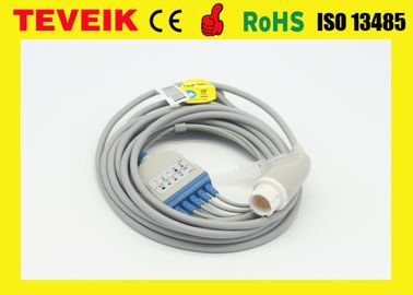 Teveik-Hersteller Reusable Medical Mindray 5 Führungen ringsum Kabel 12pin ECG für Patientenmonitor