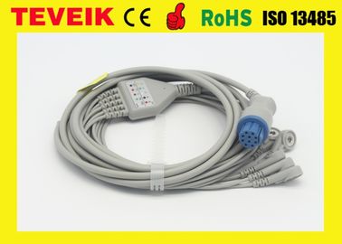 Medizinischer Datex Cardiocap ringsum 10pin 5 Leitungsdrähte ECG Kabel für Patientenmonitor