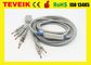 Kabel Kenz ECG mit integrierten 10 Leitungsdrähten, Banane 4,0, Iec, DB15pin, kompatibel mit Kenz ECG 108/110/1203