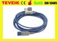 Kompatibler medizinischer Sensor des Kabel spo2 HP-pedia Fingerclips spo2 mit rundem 8pin 3m