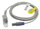 Erweiterungs-Kabel Biolight-Patientenmonitor-SPO2 kompatibel mit M6 M12 Redel 5pin zu DB 9pin