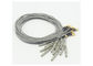 Gold überzog kupferne EEG Kabel-Ohr-Clip EEG Kappen-Elektrode, 1 m, Lärm 1,5, Soem