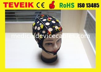 Neurofeedback, das EEG Hut/Kappe, silberne Chlorverbindungs-Elektrode trennt