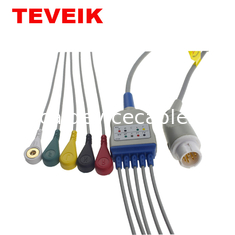 Kabel-Runde 12 Mindray T5 T6 T8 Patientenmonitor-ECG Anschlussleitungs-Verschluss Iec TPU Pin 3