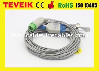 Medizinisches Kabel Biolight-Runden-12pin 5leads ECG mit Verschluss für Patientenmonitor A8