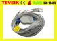 Kabel Schiller ECG mit integriertem 10 Leitungsdrahtbanane 4,0 AHA EKG-Kabel