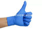 Chirurgisches blaues Nitril-Wegwerftexturhandschuhe pulverisieren frei